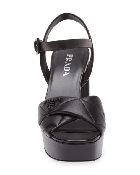 platform sandals prada|Prada diagram platform sandal.